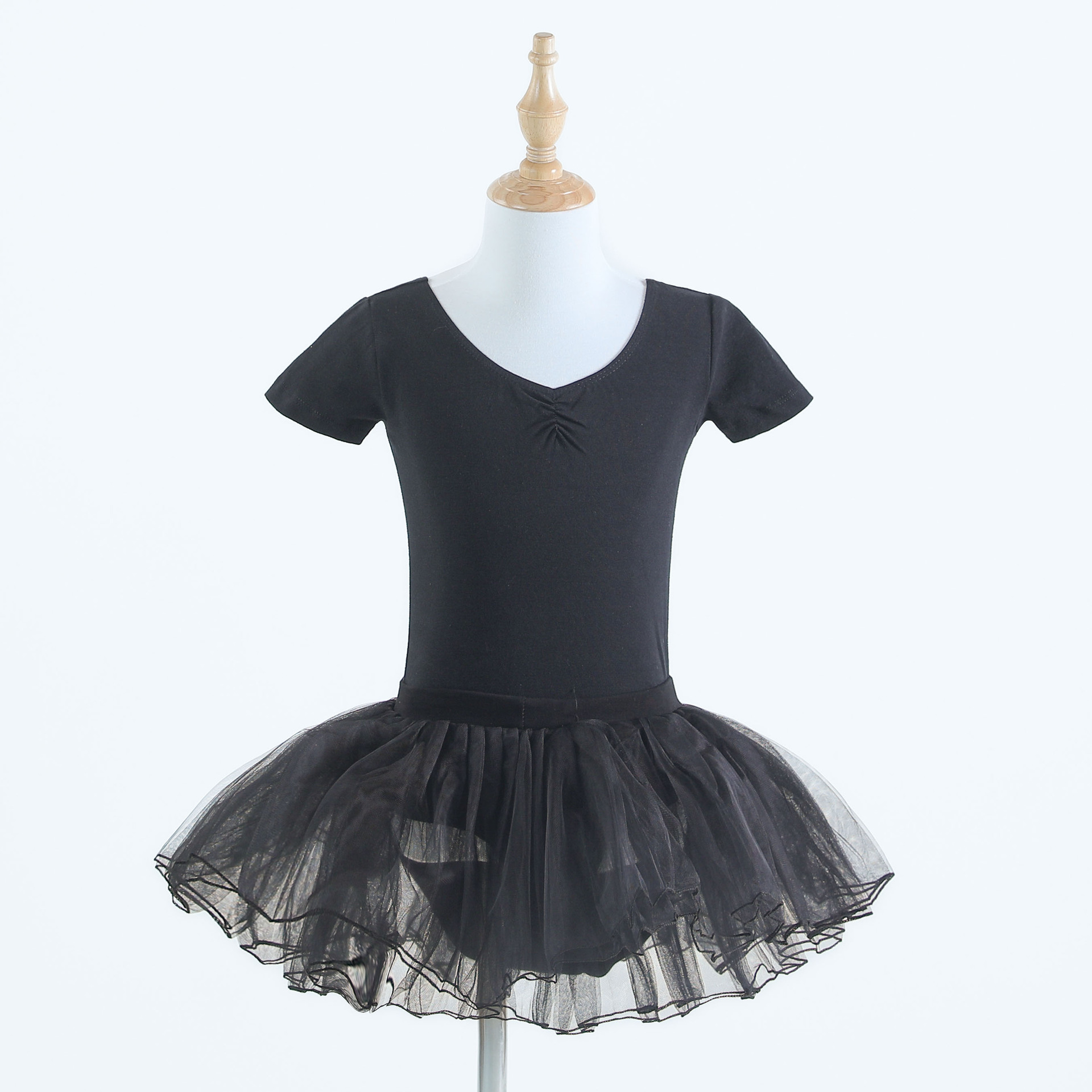 Niños niñas de verano de mangas cortas vestidos de entrenamiento para niñas vestidos de ballet chino vestidos de gimnasia para niños pequeños vestidos de ballet