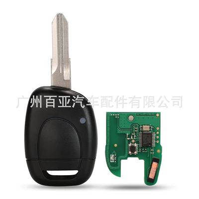 Suitable for Renault 1 key straight plate remote control car key 433MHZ PCF7946 chip (Car Keys) - vac102