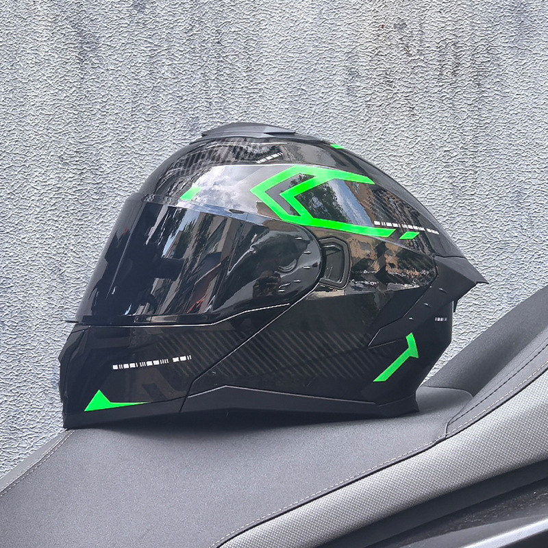 LVS3C certificado casco de motocicleta estándar nacional para hombres y mujeres casco de cara a cara casco de locomotora de verano seguridad general de cuatro estaciones