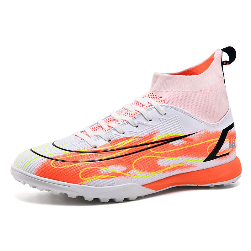 Comercio exterior nueva tendencia de tacón alto AG zapatos de fútbol estudiantes jóvenes uñas rotas TF zapatos de entrenamiento de fútbol talla grande