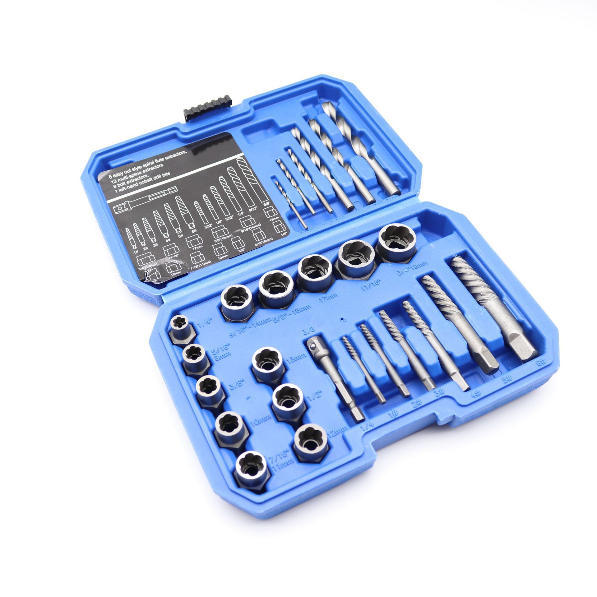 套头取六角螺丝工具套筒螺栓螺母断丝取出器破损螺母螺栓钉取出器