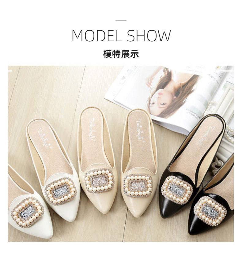 Dép sandal nữ bít mũi đế mềm đính đá — A1-3 Màu mơ, A1-6 màu hồng, Màu trắng A1-3, Màu tím A1-6 chi tiết 6