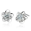 White diamond/pair of ear block (white copper plating white gold)