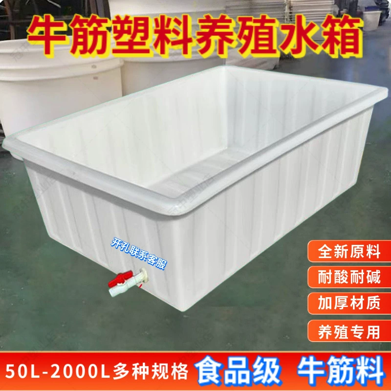 Толстый бак для воды из говяжьего сухожилия пластиковый прямоугольный бытовой резервуар для хранения воды большой резервуар для воды для аквакультуры