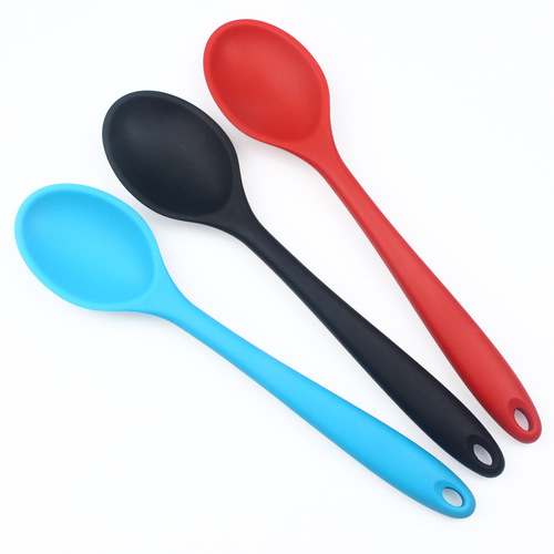 Large Silicone Spoon Integrated Soup Spoon Stirring Spoon Hot Pot Spoon Cooking Spoon Kitchen Tools