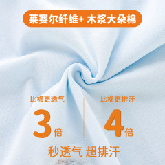 嬰兒夏季短袖薄款連體衣對開透氣空調服寶寶圓領爬服睡衣無骨哈衣