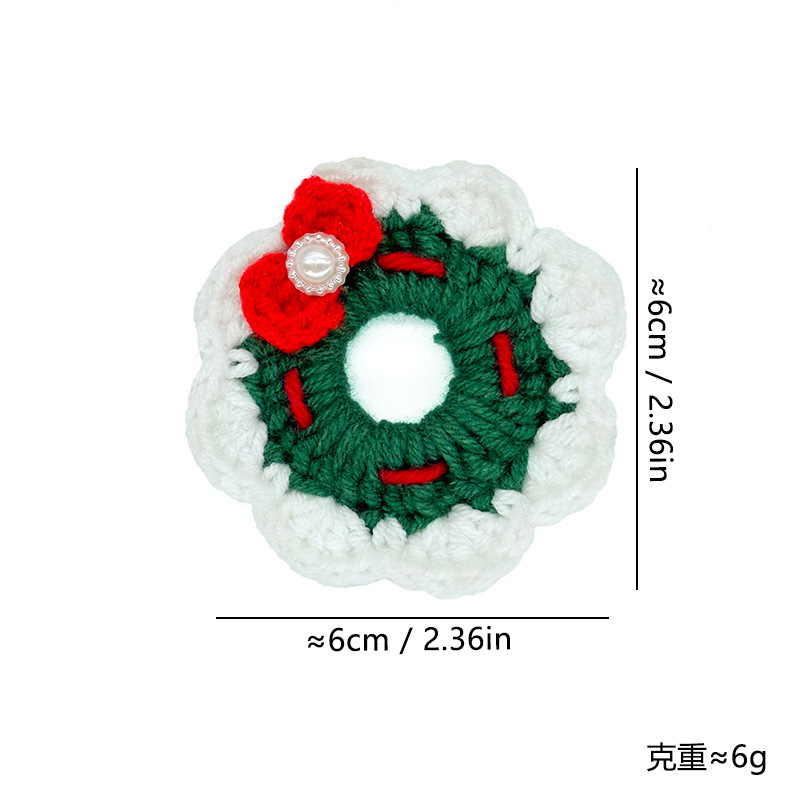 クロスボーダークリスマスギフトサンタクロースクリスマスツリー雪だるまヘラジカ手作りかぎ針編み人形感情的なデスクトップ装飾品|undefined
