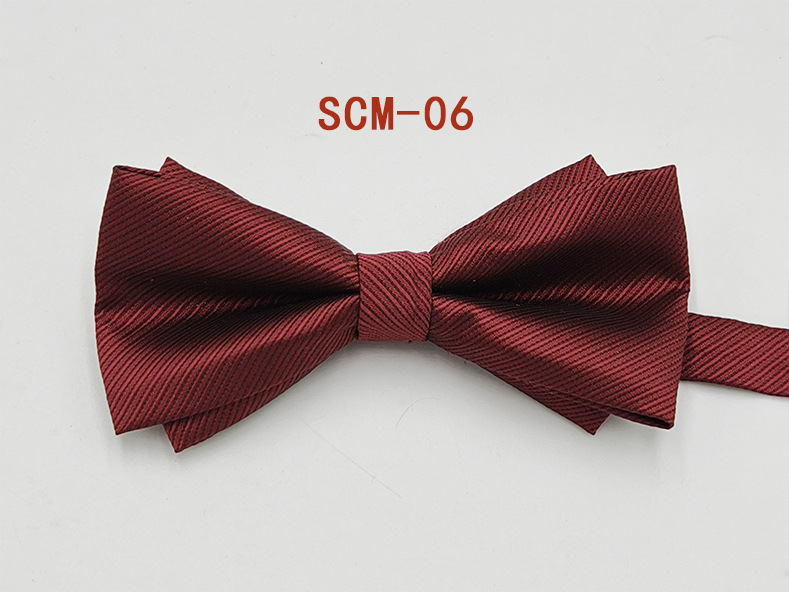 Spot venta al por mayor, pajarita para hombres, ropa formal, moda coreana, novio, padrino, lazo negro sólido
