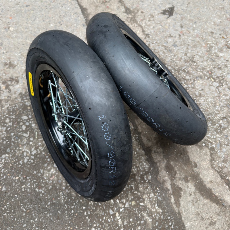 Surron Light Bee X modified front and rear 100/90-12 slick tires, semi-slick tires 12inch small rim hub assembly