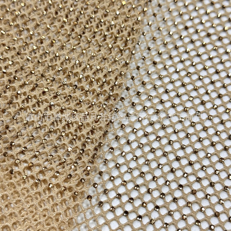 Fabricante nuevo sitio de vidrio de Austria taladro de malla elástica densa para brindis vestido de noche image 3