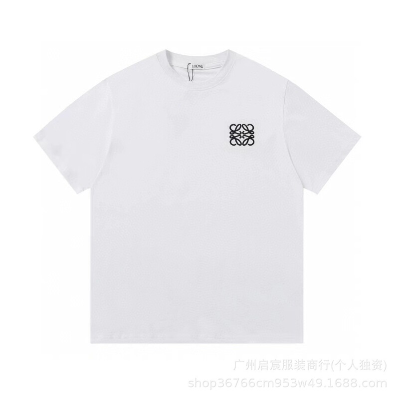 クロスボーダー 25ss Luojia 高品質刺繍ロゴルーズコットン半袖メンズとレディースカジュアルファッション多用途 T シャツ|undefined
