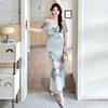 Gentle One Shoulder Mesh Slim Fit Style Dress