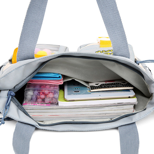 One-shoulder crossbody bag for women, large capacity, cute, artistic and fresh, student class portable book bag, high school college party backpack