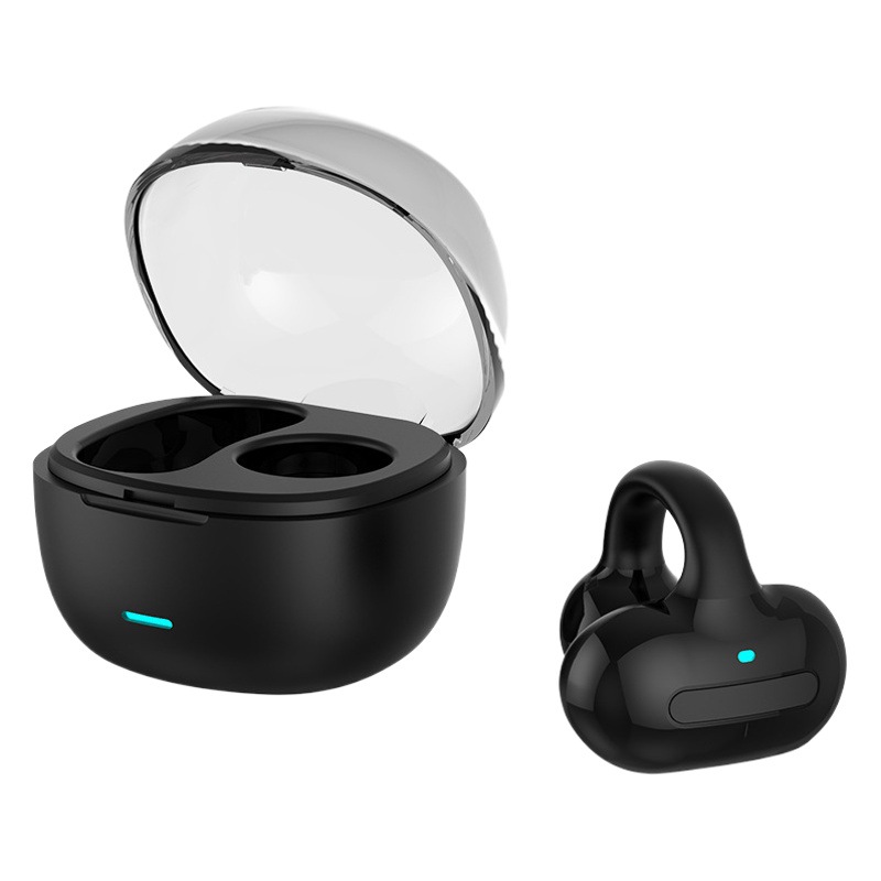 Nuevo auricular Bluetooth MS8 de un solo oído de doble oreja clip de oreja de tipo no en la oreja colgando Concepto de conducción ósea auricular de sonido externo TWS