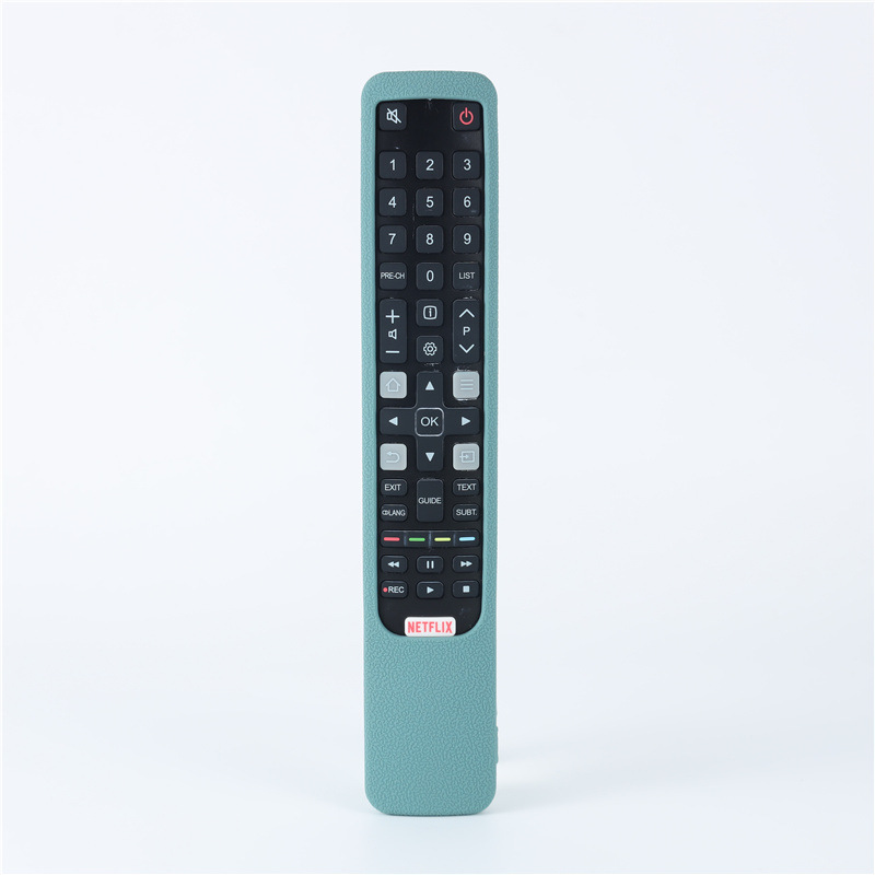TCL RC802N 外国貿易バージョンのリモコンシリコン保護カバーに適した厚いレザーテクスチャ落下防止発光カラー|undefined