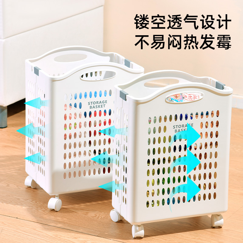Foldable laundry basket for home use