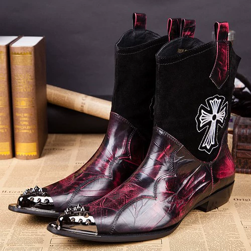 Персонализированные кожаные сапоги Мартин Сапоги Мода короткие сапоги
