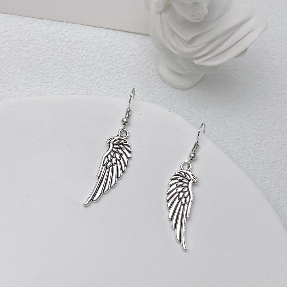 1 Pair Fashion Wings Metal Drop Earrings display picture 4