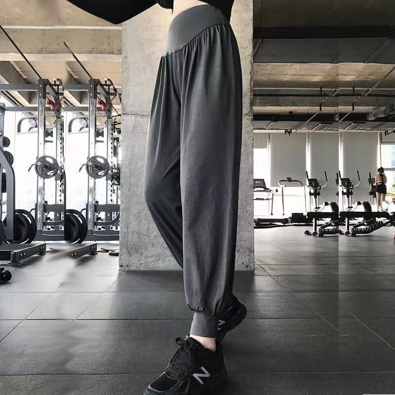 Women's Loose-Fitting Jogger Pants, Running Fitness Pants, Trendy Lantern Quick-Dry High-Waisted Yoga Dance Pants