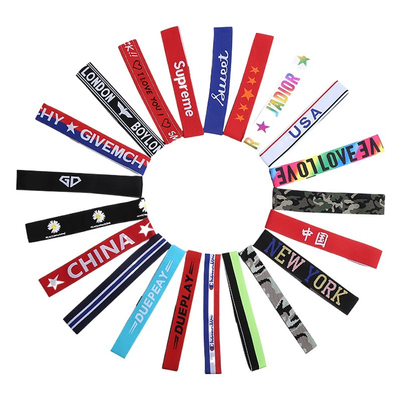 Повязка на голову Спортивная повязка для волос Мужская и Женская повязка против пота Баскетбол Бег Фитнес Йога Повязка на голову Впитывающая пот Повязка для волос Повязка для пота