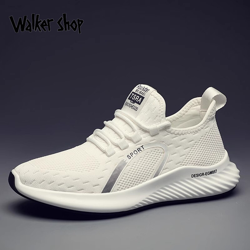 Walker Shop Casual Shoes Men's Breathable Sports Shoes Men's Lightweight Shoes Trendy Shoes Running Casual Shoes Mesh Shoes