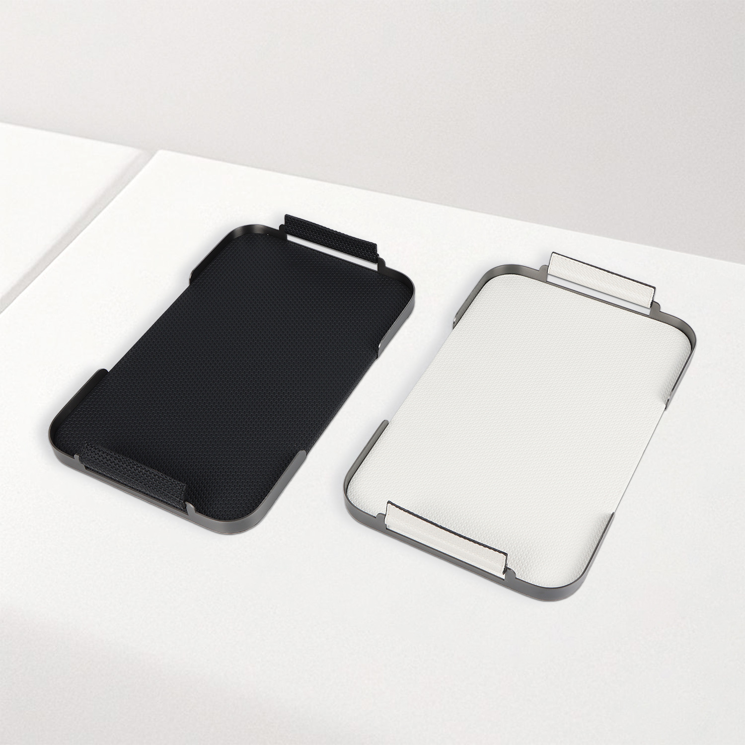 轻奢高级感皮质金属托盘样板间售楼处酒店桌面装饰品摆件展览陈列