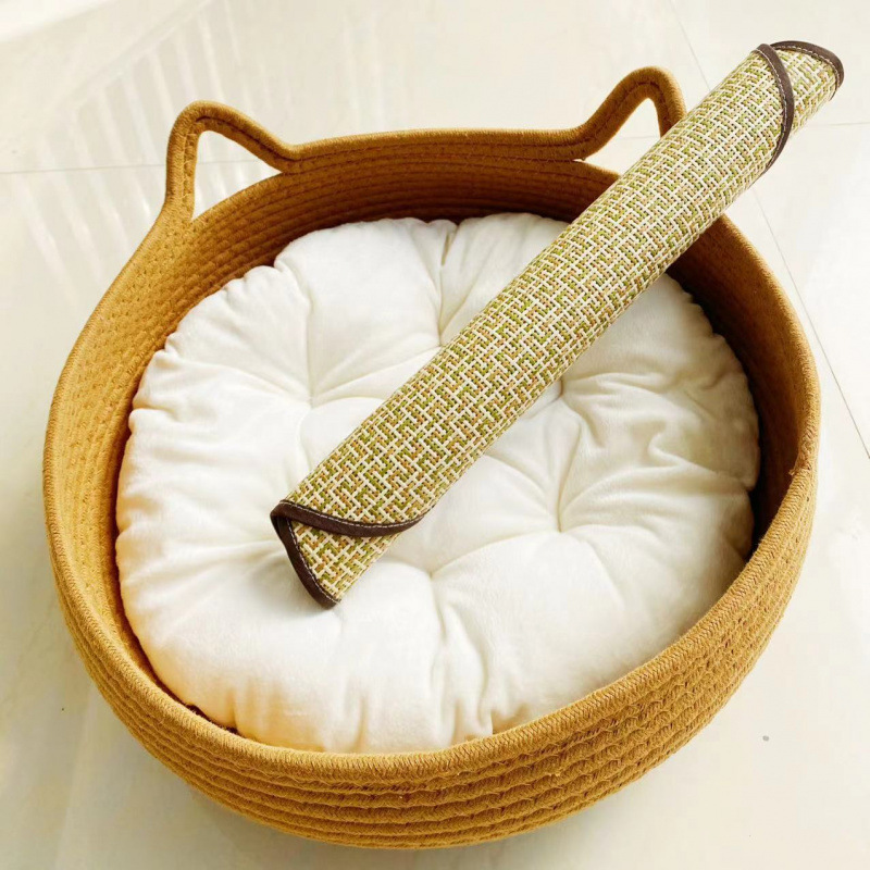 [얼룩방지 고급] 슈가컬러 네스트 + 푹신한 쿠션 + 작은 매트