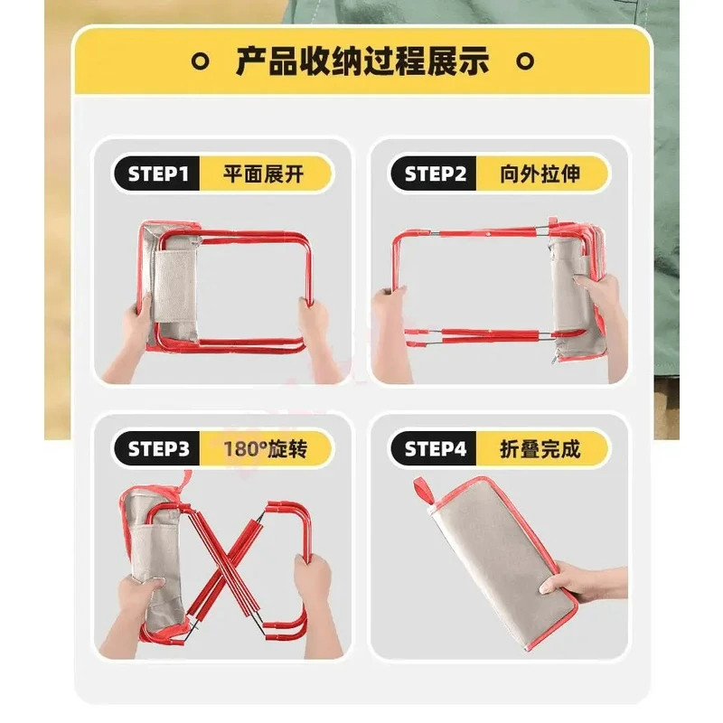 Taburete plegable al aire libre silla de pesca portátil tren pequeño caballo taburete de camping silla plegable banquete de camping