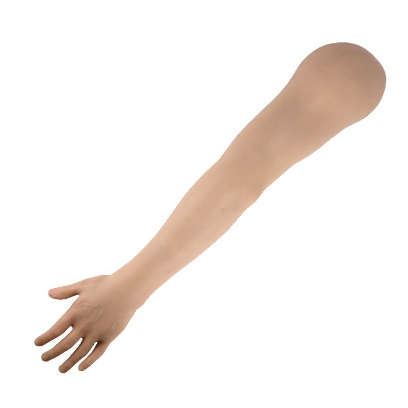 Cross-border simulated silicone prosthetic hand model tattoo practice, shading, coloring, exhibition props manufacturer direct supply