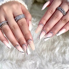 Nail art sticker pink gradient sanding water diamond nail plate wholesale nail plate wholesale nail finished nail