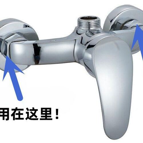 Stainless steel hexagonal nut, concealed shower head triple faucet, reverse tooth inverted nut repair accessories