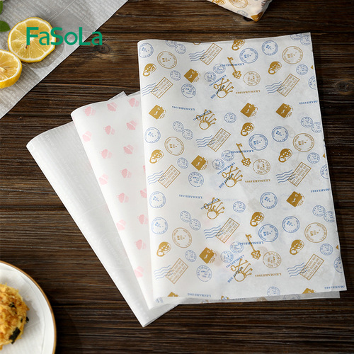 FaSoLa household sandwich packaging paper grease-proof paper burger packaging box rice ball cheese paper wrap baking oil paper