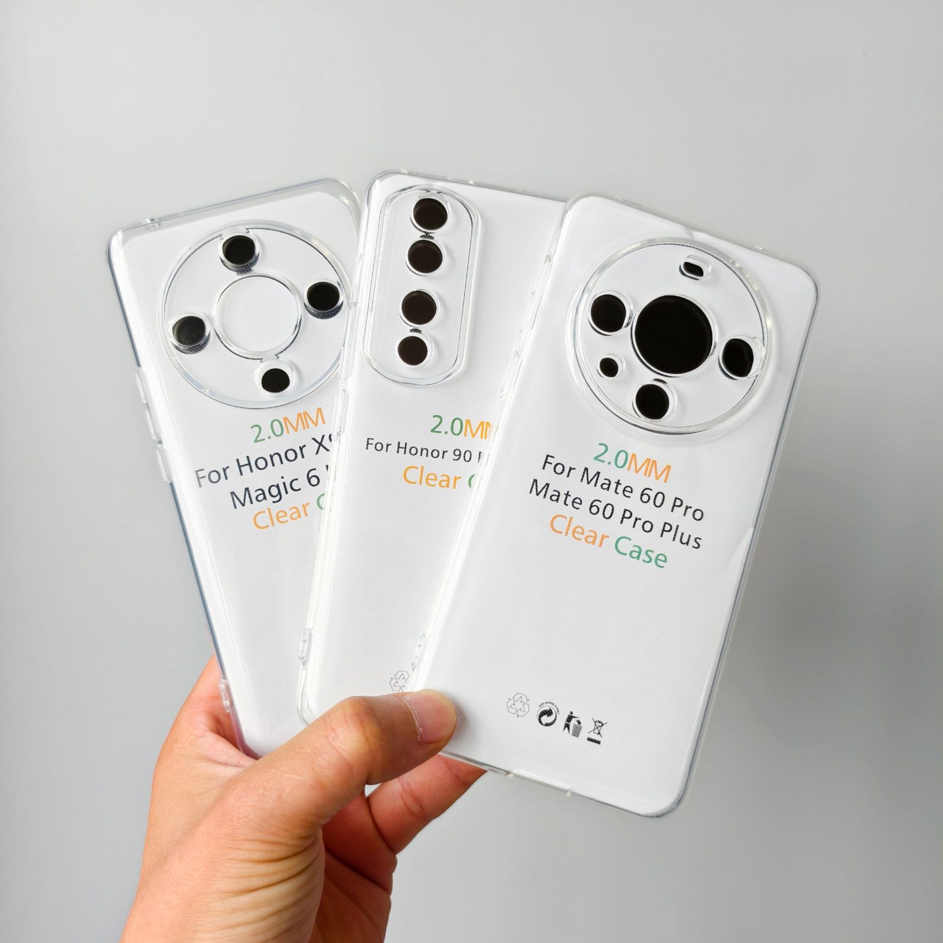 Suitable for Huawei Honor 400Lite High Transparency 2.0mm Thickeneded Transparent Tpu Anti-Fall X8C Mobile Phone Case Factory