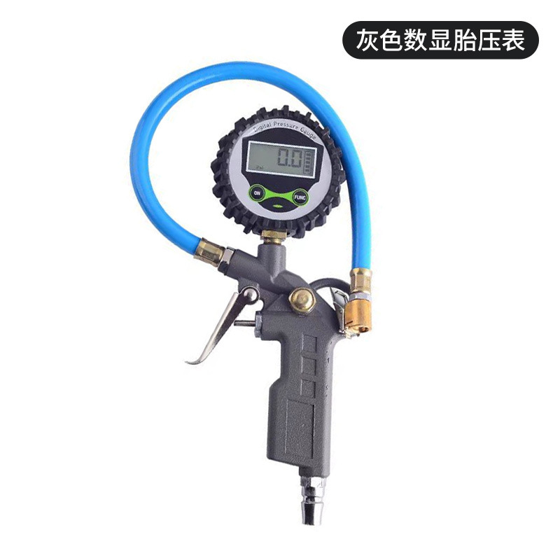 Qìchē – Air pressure gauge/tire pressure gauge Gauge Motorcycle Inflator - black