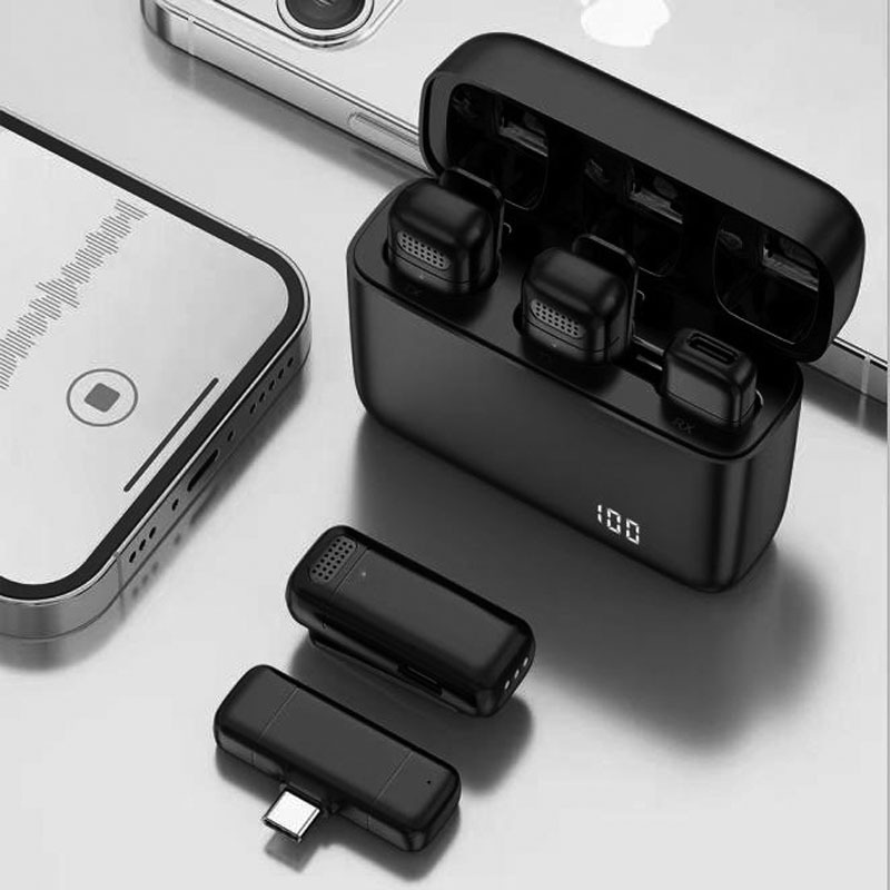 Gepili Q3 wireless Lavalier Microphone Little bee Radio equipment video anchor Sound Card