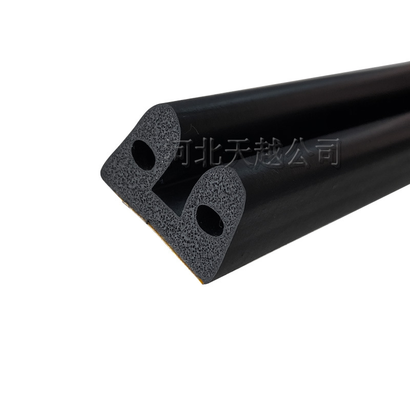 垃圾中转箱密封条 B型发泡橡皮密封条 环卫设施海绵减震胶条