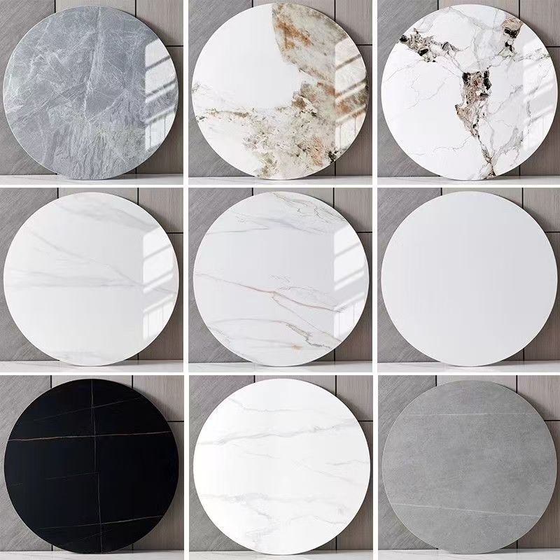 Slate Countertop Commercial Wholesale Restaurant Large Round Table Small Rotating Tabletop Imitation Marble Dining Table Modern Minimalist Slate Countertop Commercial Wholesale Restaurant Large Round Table Small Rotating Tabletop Imitation Marble Dining Table Modern Minimalist