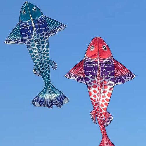 Weifang kite koi carp goldfish kite children adult beginner kite easy to fly internet celebrity Chinese style
