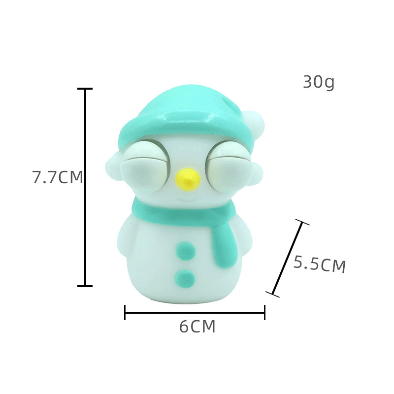 실눈 흰 눈사람