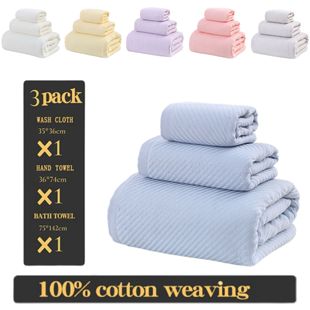Cross-border Amazon hair plain cotton square towel towel bath towel three-pack foreign trade wholesale household absorbent facial towel