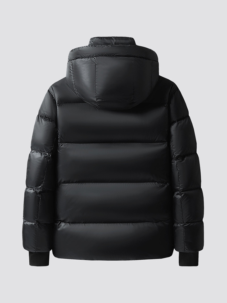 Oro negro de los hombres abajo chaqueta 2023 invierno nuevo estilo coreano moda Internet celebridad caliente superior pareja pato blanco abajo chaqueta