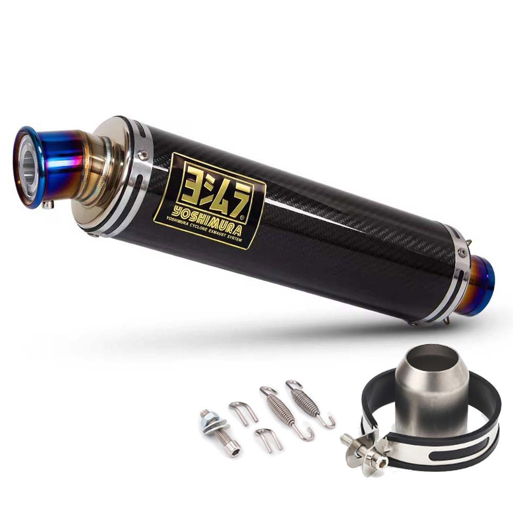 Motorcycle General Yoshimura GP Modified Exhaust Pipe Fried Street Silencer Carbon Fiber Tail Section NINJA250/R3/R6