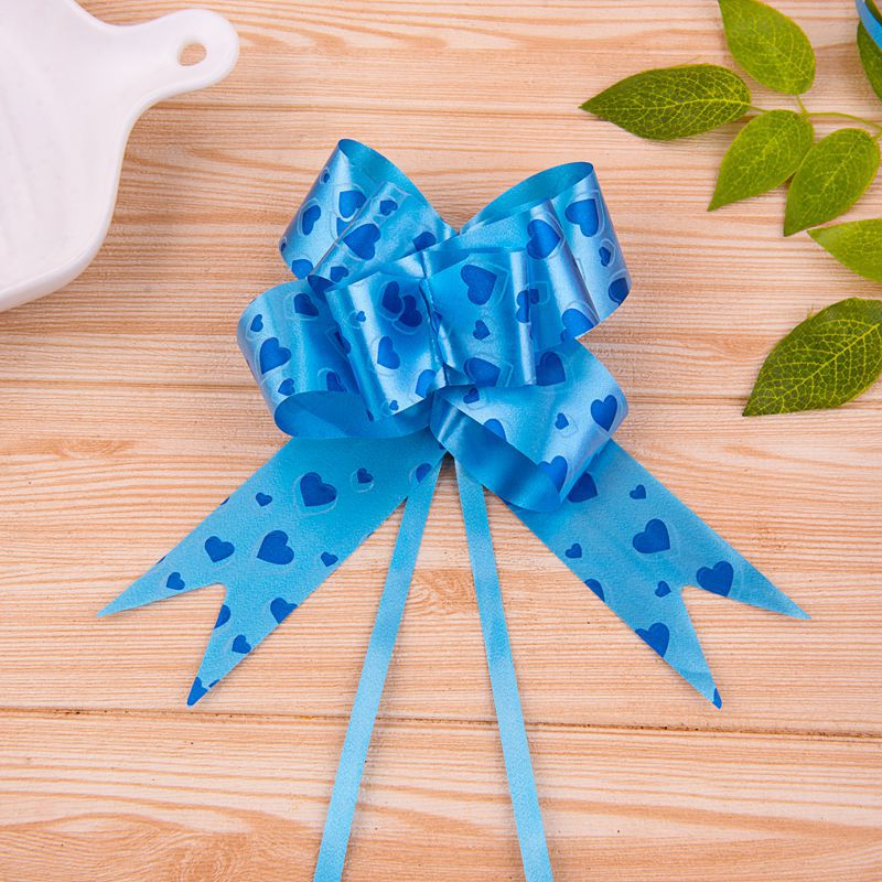 Decoración del coche de la boda mano tire flor 50 gran arco bolsa de regalo manija de la puerta del coche Rosa tire flor fábrica al por mayor