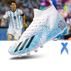 Football shoes high top men's and women's World Cup professional competition football shoes high quality seamless long nails broken nails football shoes 