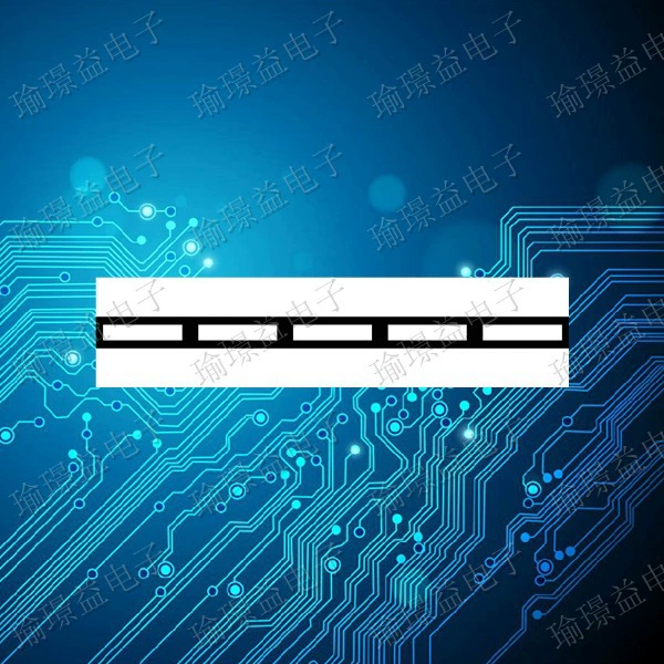 Светодиодная цифровая световая полоса длинная пятисегментная цифровая световая полоса показывает красный SH052907R