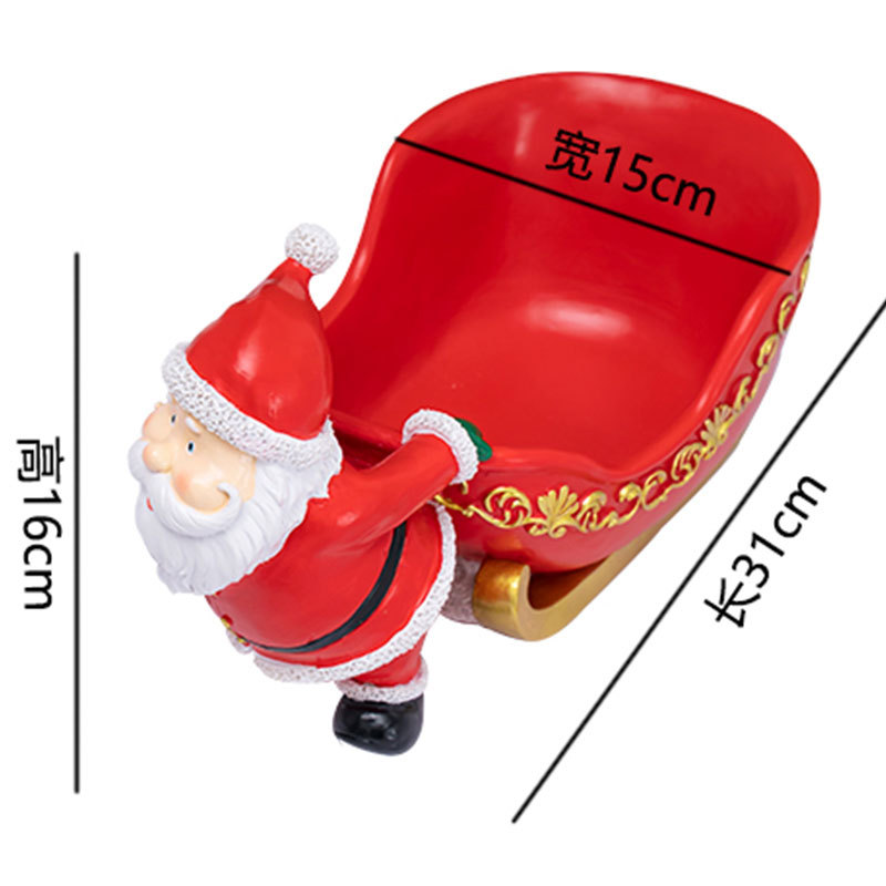 Papá Noel tirando de carro