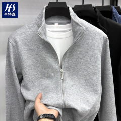 长袖高品质含棉拉链衫夹克男卫衣春秋季青年时尚运动休闲男士外套