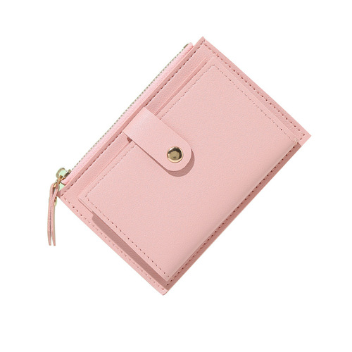  New Women's Wallet Short Wallet Women's Summer Thin Cute Simple Student Coin Purse Women's Niche Design