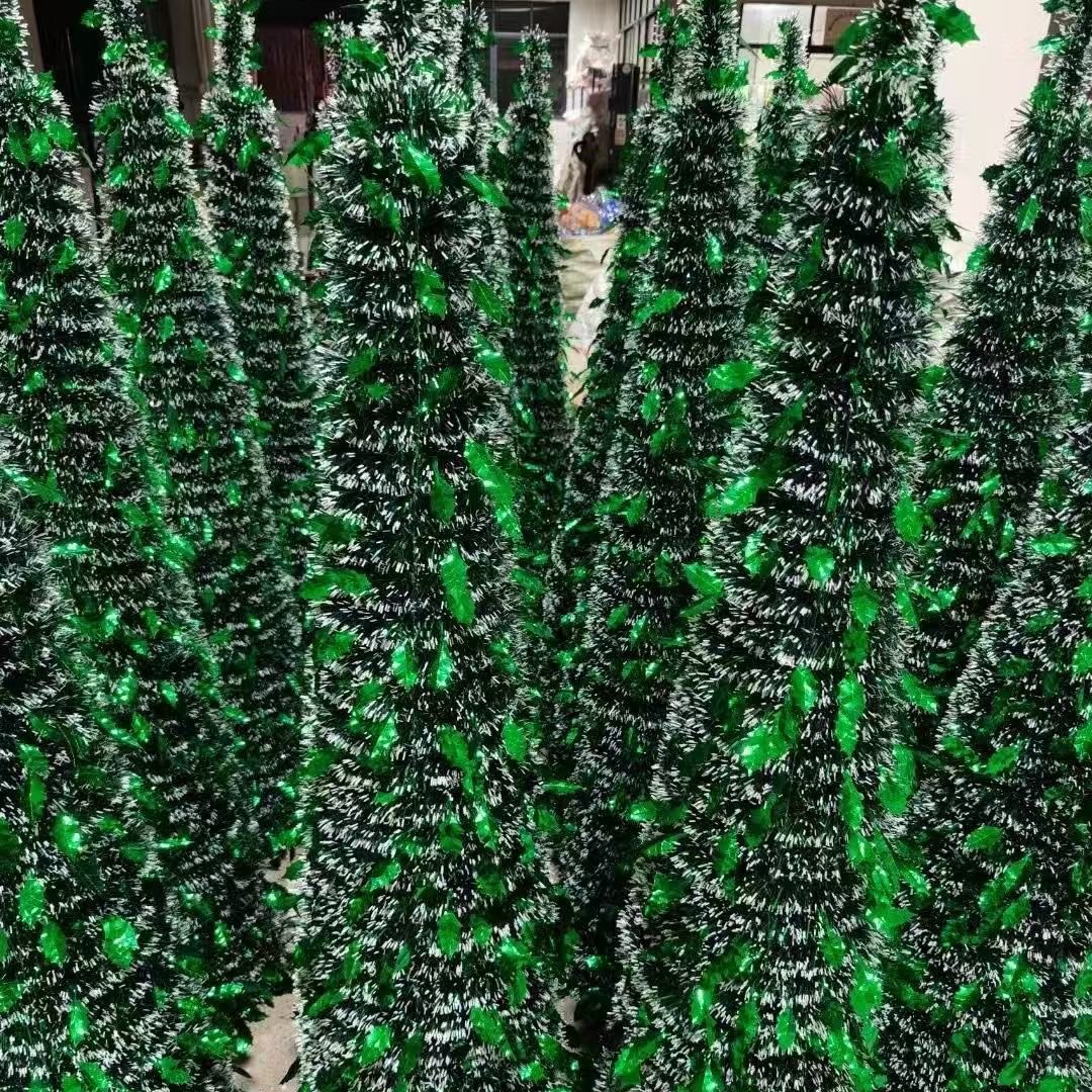 Árbol de Navidad retráctil transfronterizo árbol de joyería de cifrado doméstico de 1.5m árbol de simulación de artículos de Navidad creativos
