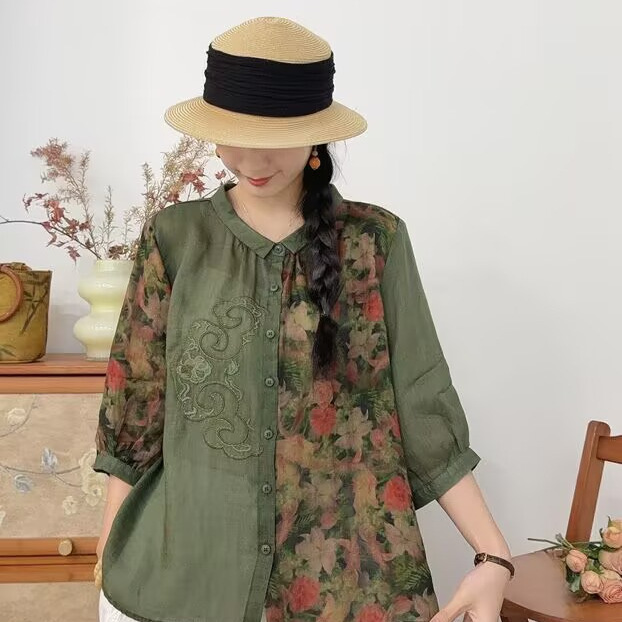 Spring retro design shirt